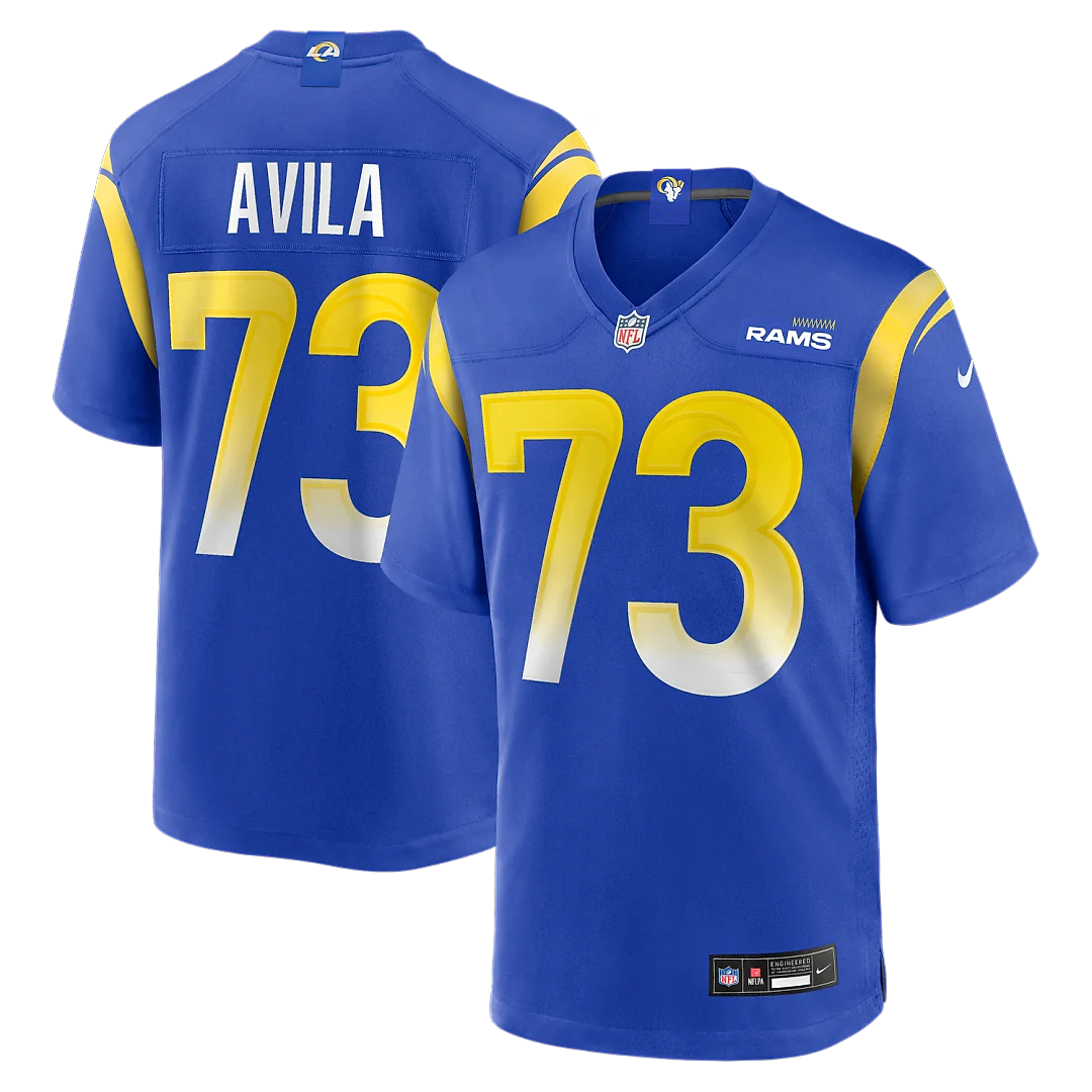Zennovawear Steve Avila Los Angeles Rams Home Game Jersey - Royal