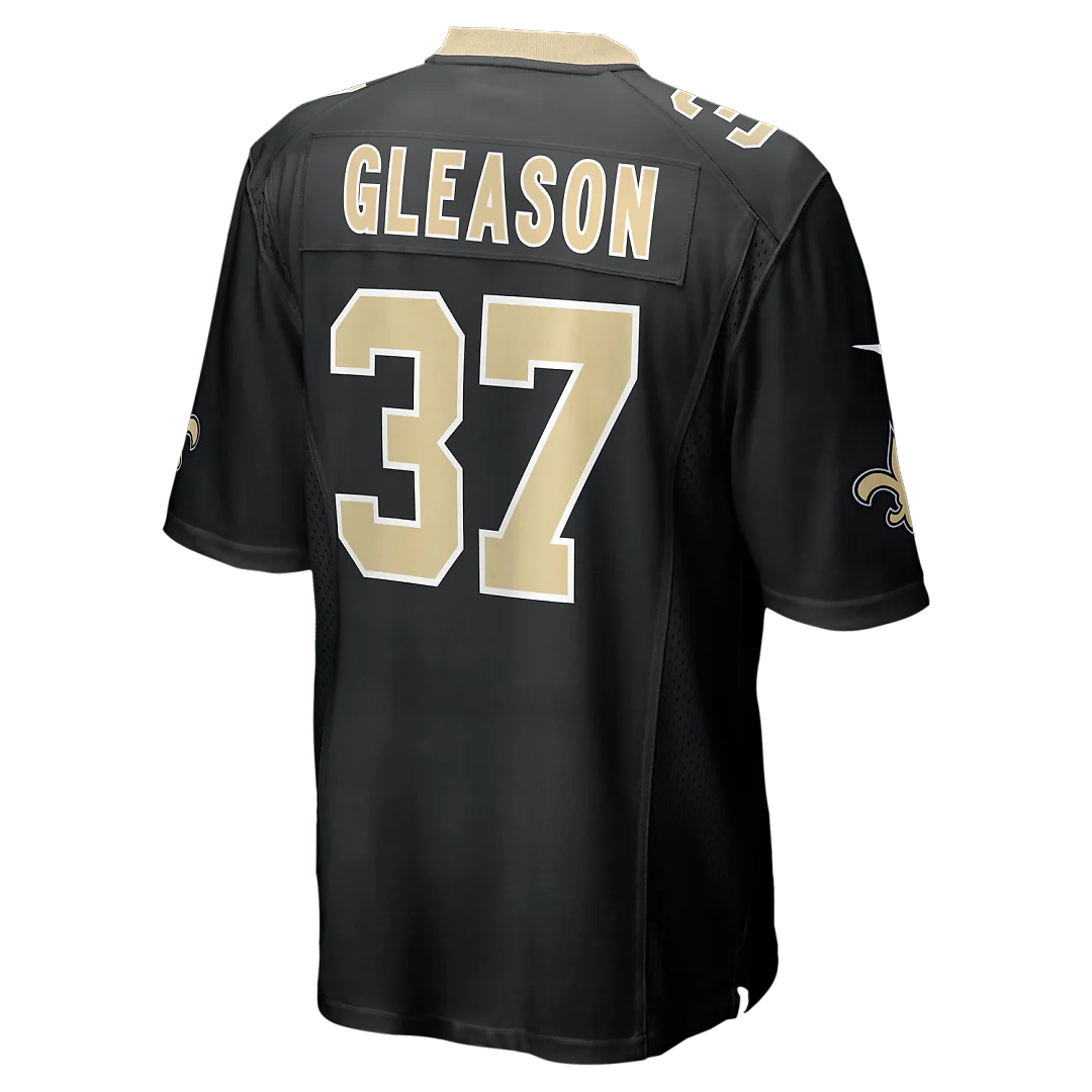 Zennovawear Steve Gleason New Orleans Saints Game Retired Player Jersey - Black