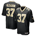 Zennovawear Steve Gleason New Orleans Saints Game Retired Player Jersey - Black