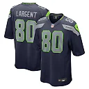 Zennovawear Steve Largent Seattle Seahawks Retired Player Game Jersey - College Navy