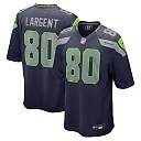Zennovawear Steve Largent Seattle Seahawks Retired Player Game Jersey - College Navy