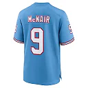 Zennovawear Steve McNair Tennessee Titans Retired Player Alternate Game Jersey - Light Blue