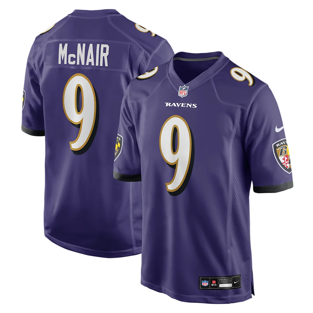 Zennovawear Steve McNair Baltimore Ravens Game Retired Player Jersey - Purple