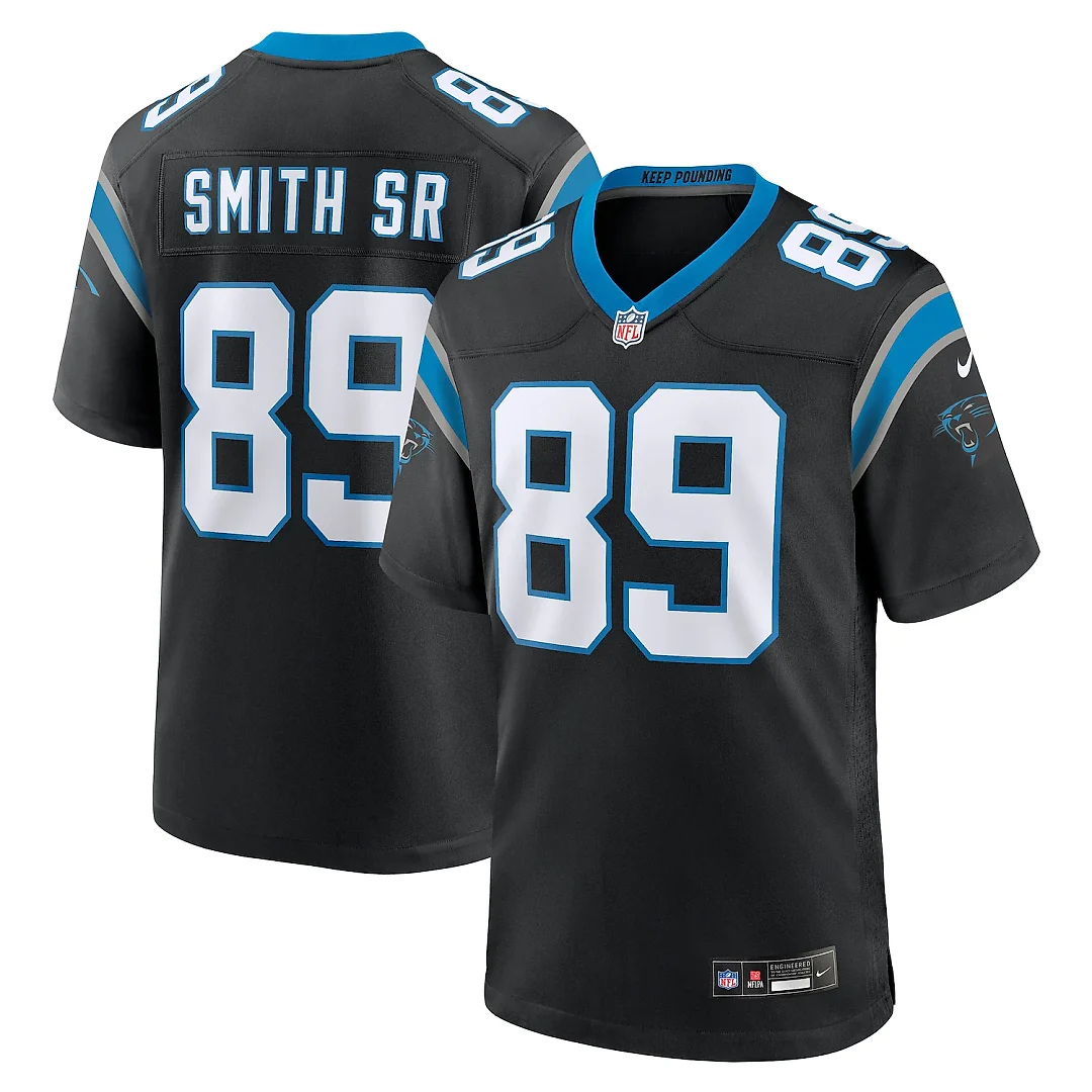 Zennovawear Steve Smith Sr. Carolina Panthers Retired Player Game Jersey - Black