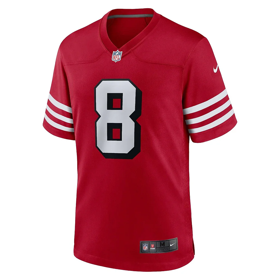 Zennovawear Steve Young San Francisco 49ers Retired Player Alternate Game Jersey - Scarlet
