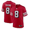 Zennovawear Steve Young San Francisco 49ers Retired Player Alternate Game Jersey - Scarlet