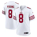 Zennovawear Steve Young San Francisco 49ers Retired Player Game Jersey - White