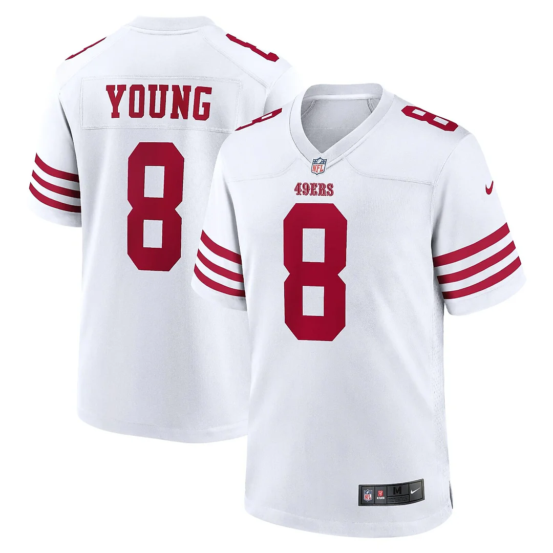 Zennovawear Steve Young San Francisco 49ers Retired Player Game Jersey - White