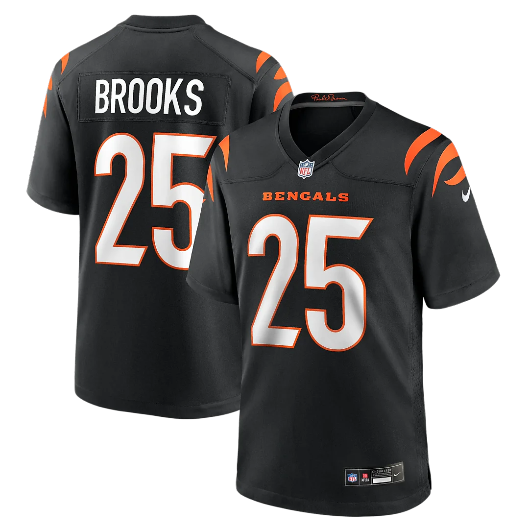 Zennovawear Tahj Brooks Cincinnati Bengals Team Game Jersey - Black