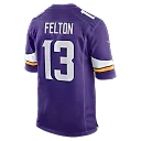 Zennovawear Tai Felton Minnesota Vikings Team Game Jersey - Purple
