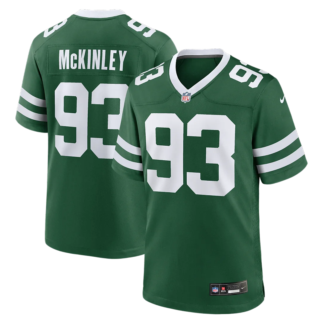 Zennovawear Takk McKinley New York Jets Team Game Jersey - Legacy Green