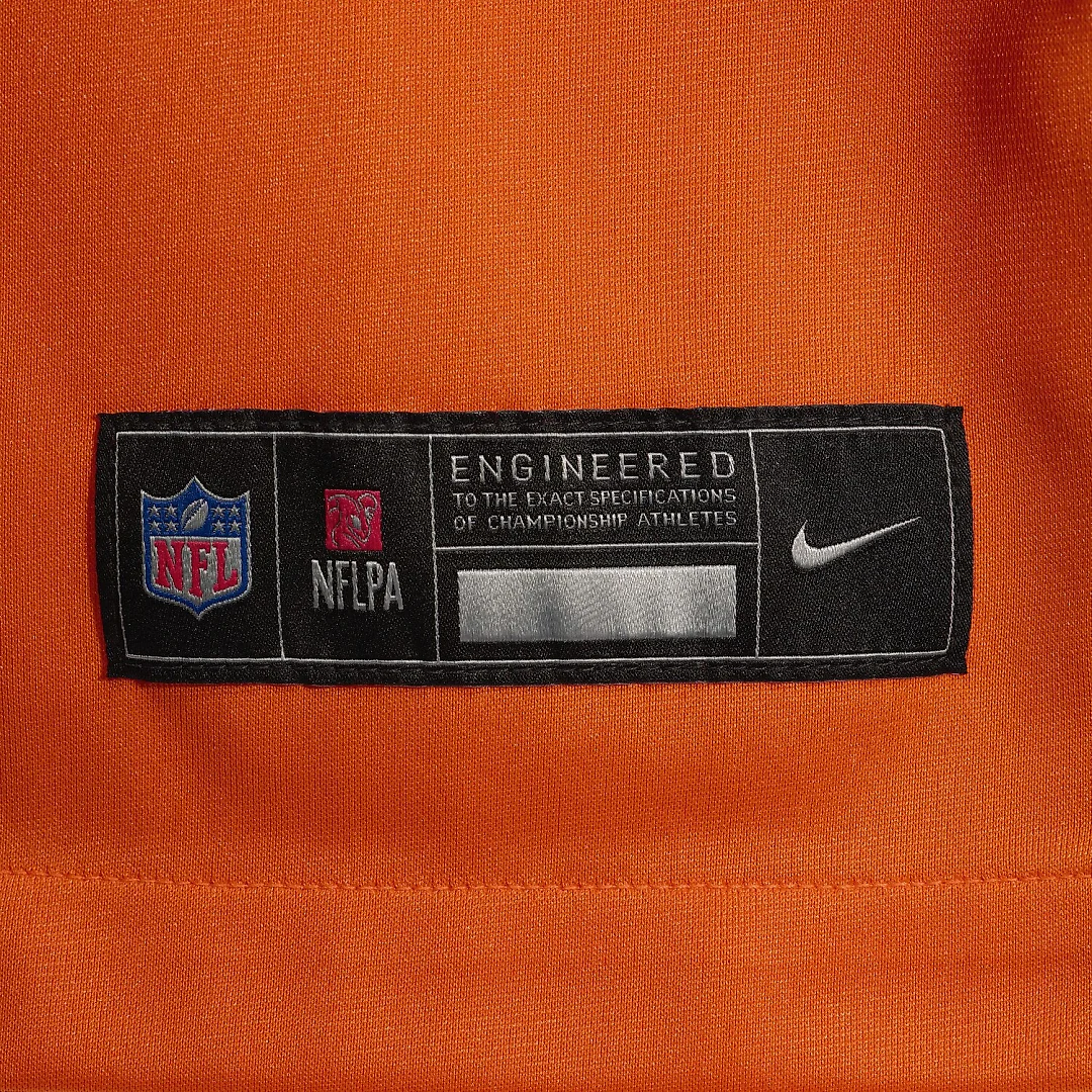 Zennovawear Talanoa Hufanga Denver Broncos Team Game Jersey - Orange