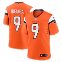 Zennovawear Talanoa Hufanga Denver Broncos Team Game Jersey - Orange
