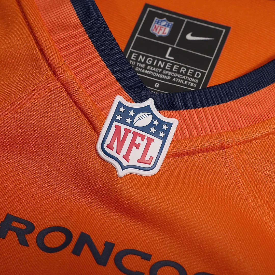 Zennovawear Talanoa Hufanga Denver Broncos Team Game Jersey - Orange