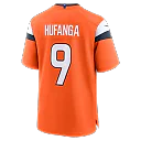 Zennovawear Talanoa Hufanga Denver Broncos Team Game Jersey - Orange