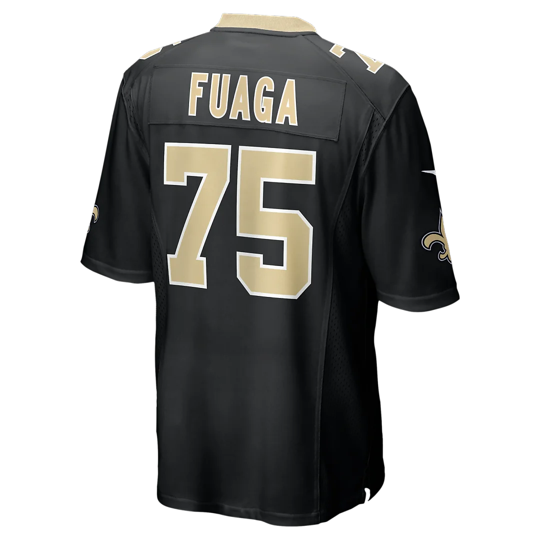 Zennovawear Taliese Fuaga New Orleans Saints Player Game Jersey - Black