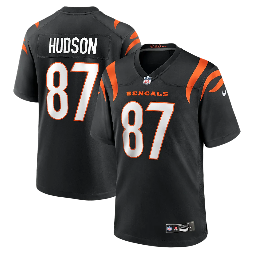 Zennovawear Tanner Hudson Cincinnati Bengals Home Game Player Jersey - Black