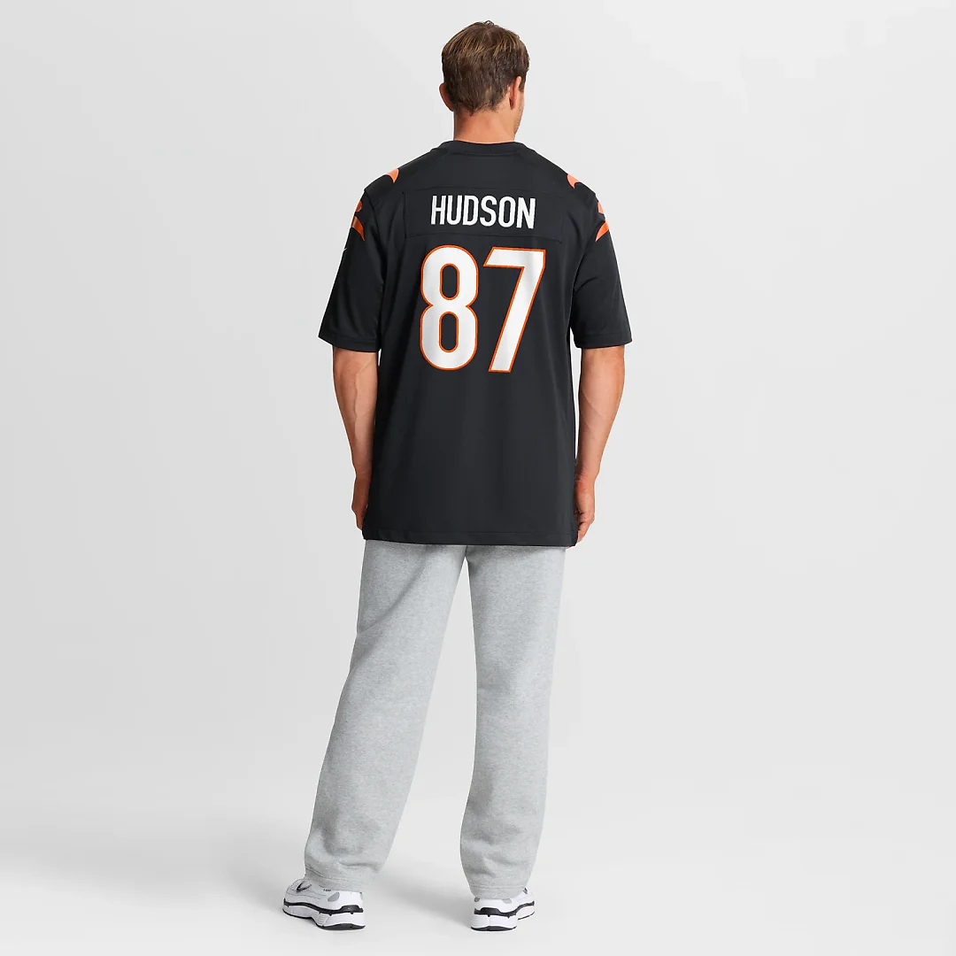 Zennovawear Tanner Hudson Cincinnati Bengals Home Game Player Jersey - Black
