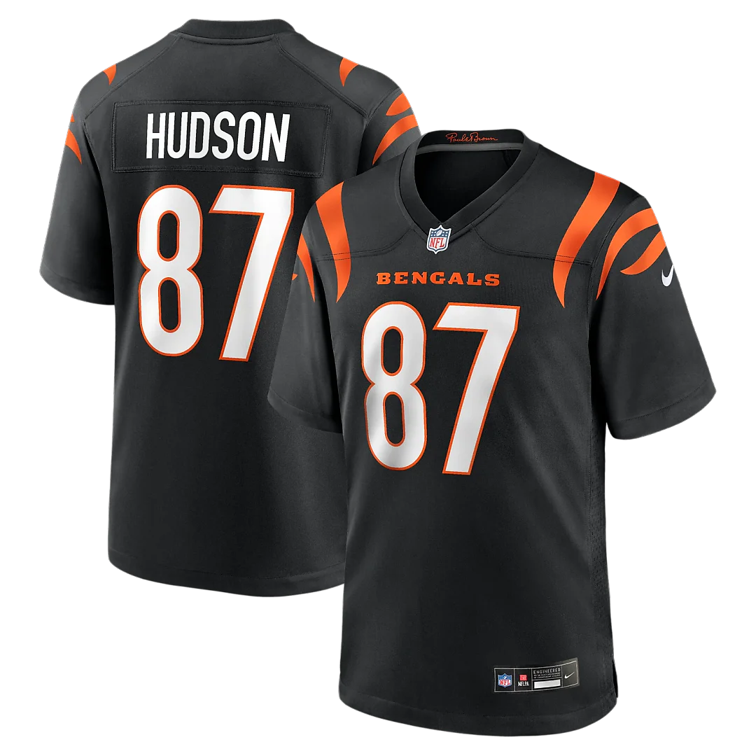 Zennovawear Tanner Hudson Cincinnati Bengals Home Game Player Jersey - Black