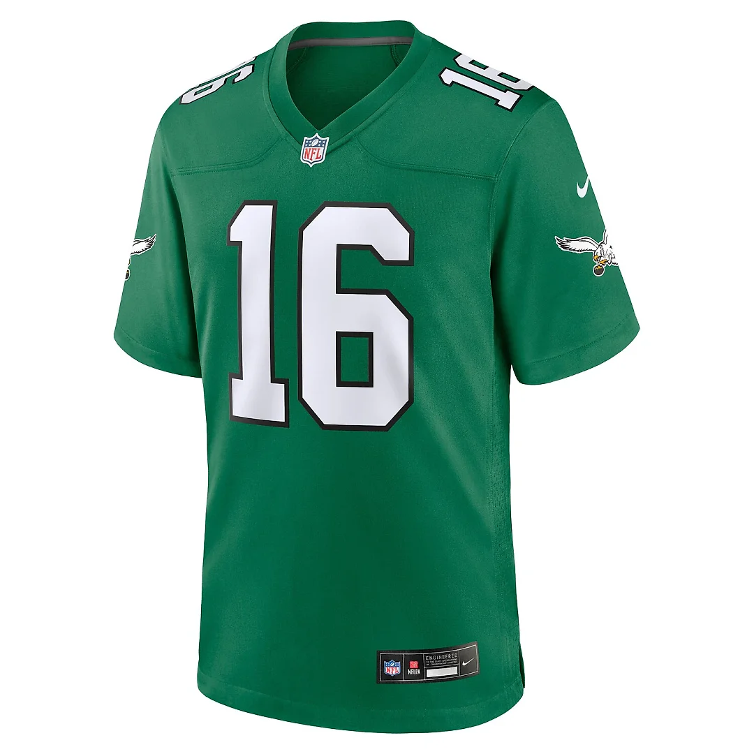 Zennovawear Tanner McKee Philadelphia Eagles Alternate Game Jersey - Kelly Green