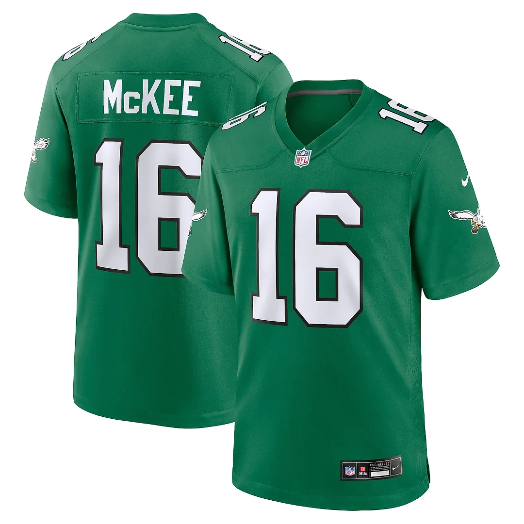 Zennovawear Tanner McKee Philadelphia Eagles Alternate Game Jersey - Kelly Green