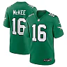 Zennovawear Tanner McKee Philadelphia Eagles Alternate Game Jersey - Kelly Green