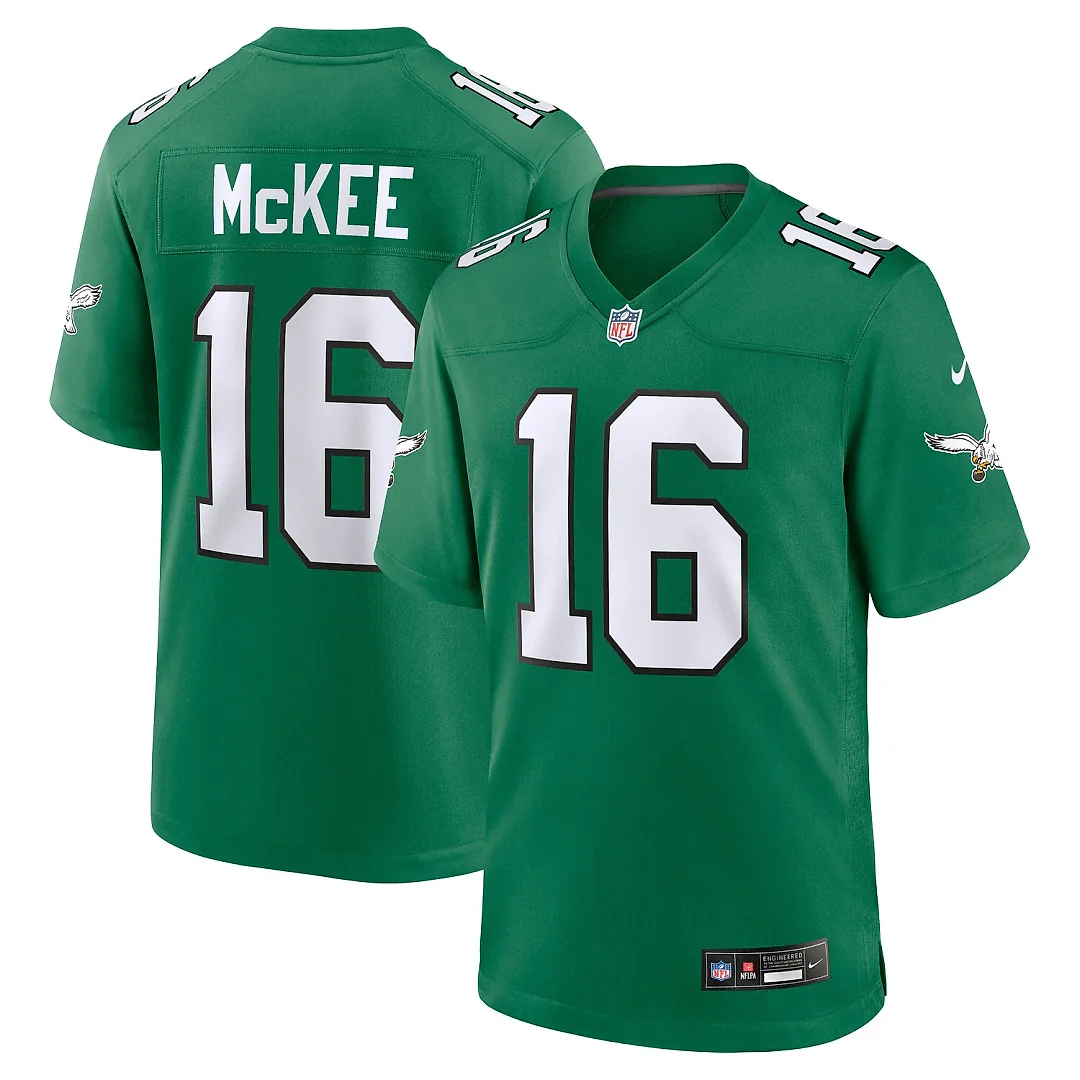 Zennovawear Tanner McKee Philadelphia Eagles Alternate Game Jersey - Kelly Green