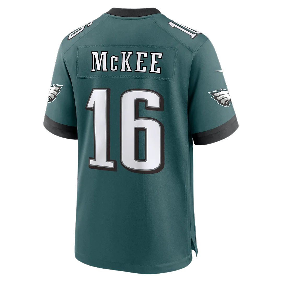 Zennovawear Tanner McKee Philadelphia Eagles Team Game Jersey - Midnight Green