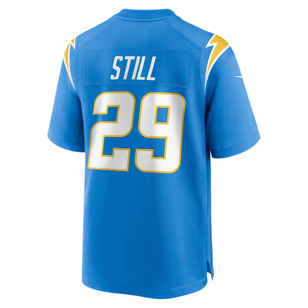Zennovawear Tarheeb Still Los Angeles Chargers Team Game Jersey - Powder Blue