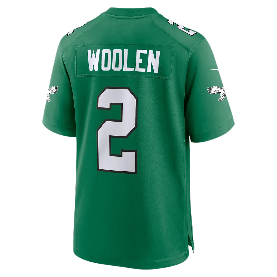 Zennovawear Tariq Woolen Philadelphia Eagles Alternate Game Jersey - Kelly Green