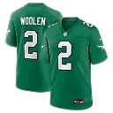 Zennovawear Tariq Woolen Philadelphia Eagles Alternate Game Jersey - Kelly Green