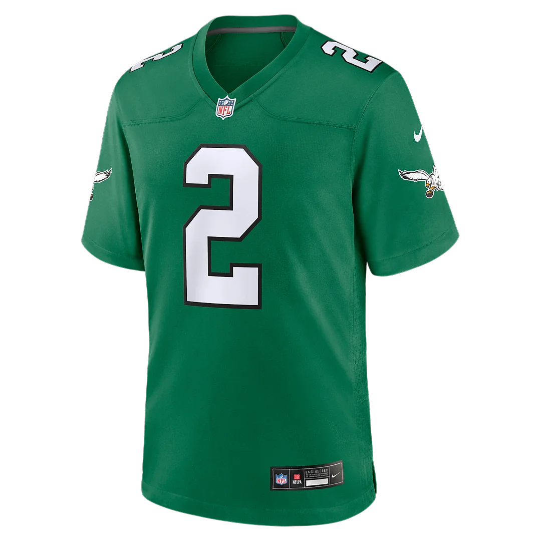 Zennovawear Tariq Woolen Philadelphia Eagles Alternate Game Jersey - Kelly Green