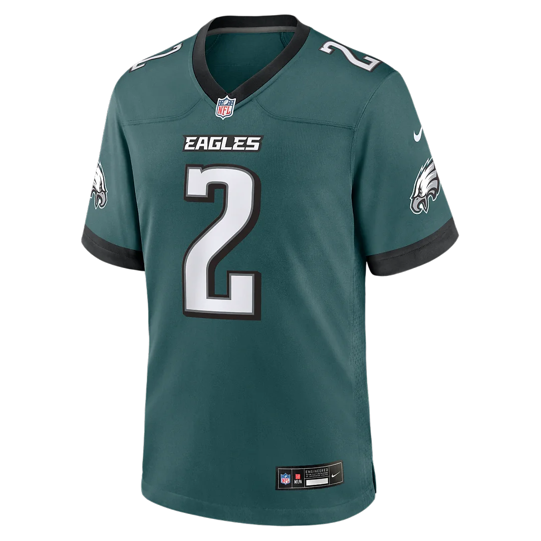 Zennovawear Tariq Woolen Philadelphia Eagles Team Game Jersey - Midnight Green