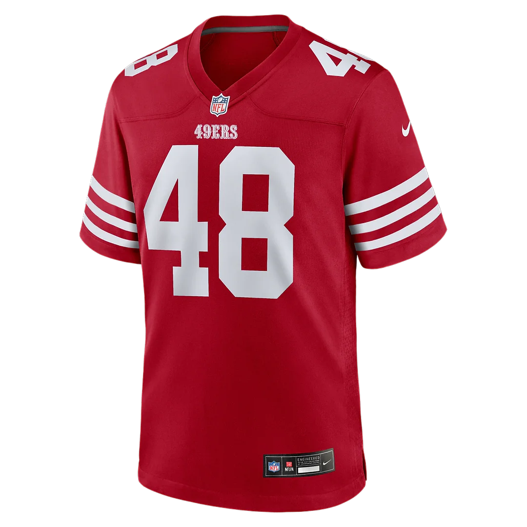 Zennovawear Tatum Bethune San Francisco 49ers Game Jersey - Scarlet