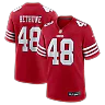 Zennovawear Tatum Bethune San Francisco 49ers Game Jersey - Scarlet
