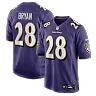 Zennovawear Taven Bryan Baltimore Ravens Team Game Jersey - Purple