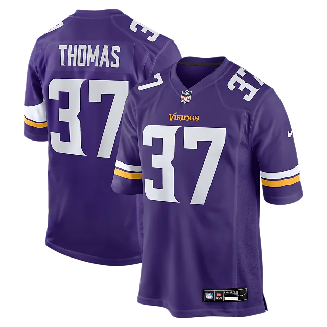 Zennovawear Tavierre Thomas Minnesota Vikings Team Game Jersey - Purple