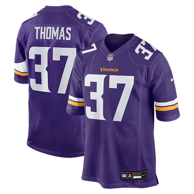 Zennovawear Tavierre Thomas Minnesota Vikings Team Game Jersey - Purple