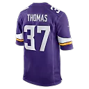 Zennovawear Tavierre Thomas Minnesota Vikings Team Game Jersey - Purple