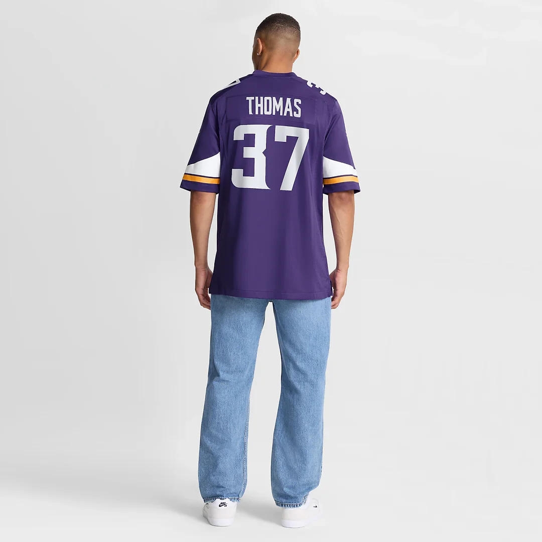 Zennovawear Tavierre Thomas Minnesota Vikings Team Game Jersey - Purple