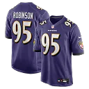 Zennovawear Tavius Robinson Baltimore Ravens Team Game Jersey - Purple