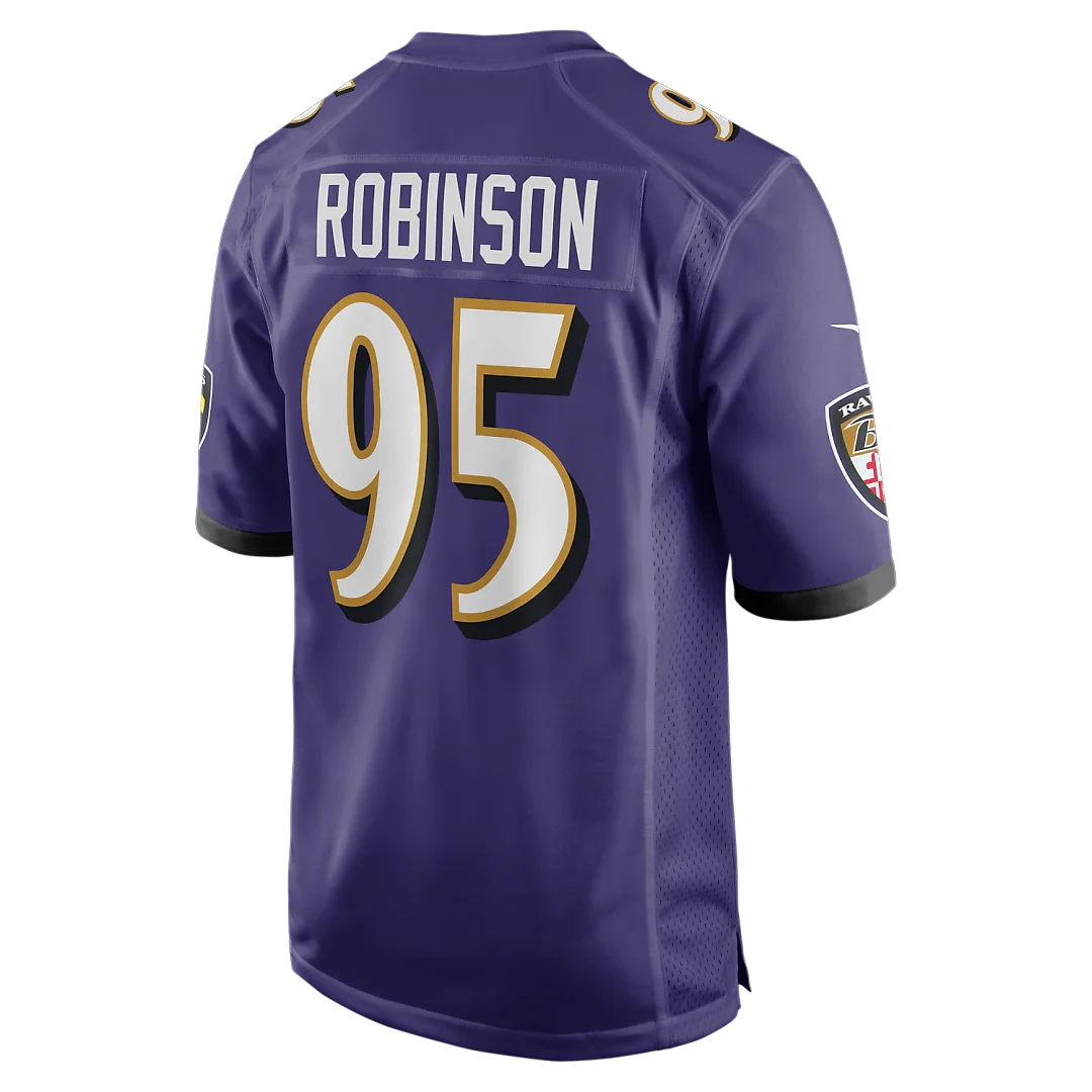 Zennovawear Tavius Robinson Baltimore Ravens Team Game Jersey - Purple