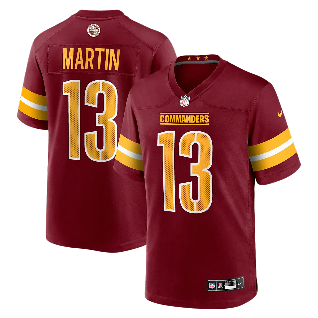 Zennovawear Tay Martin Washington Commanders Team Game Jersey - Burgundy