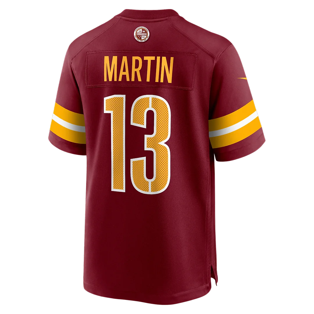 Zennovawear Tay Martin Washington Commanders Team Game Jersey - Burgundy