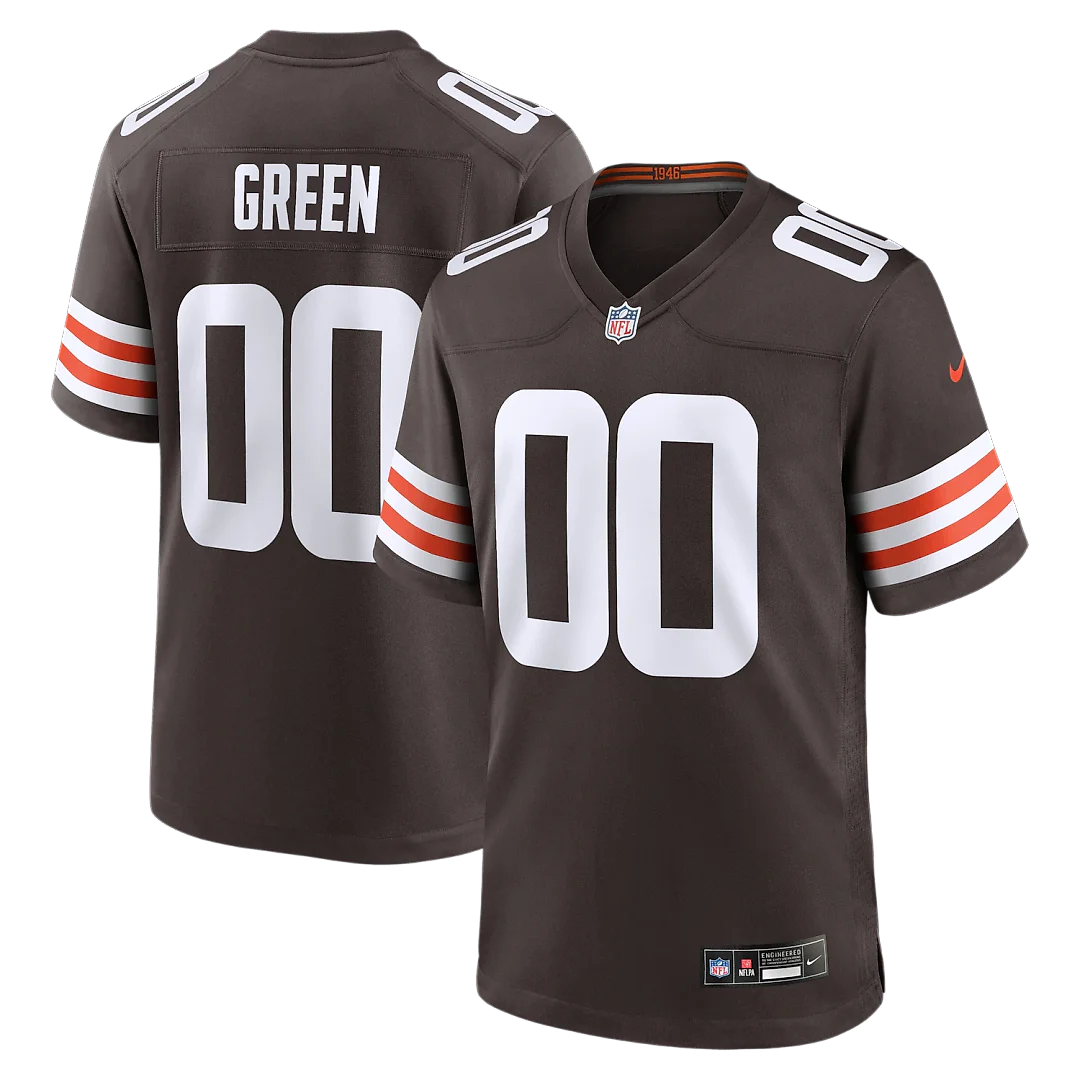 Zennovawear Taylen Green Cleveland Browns Game Jersey - Brown