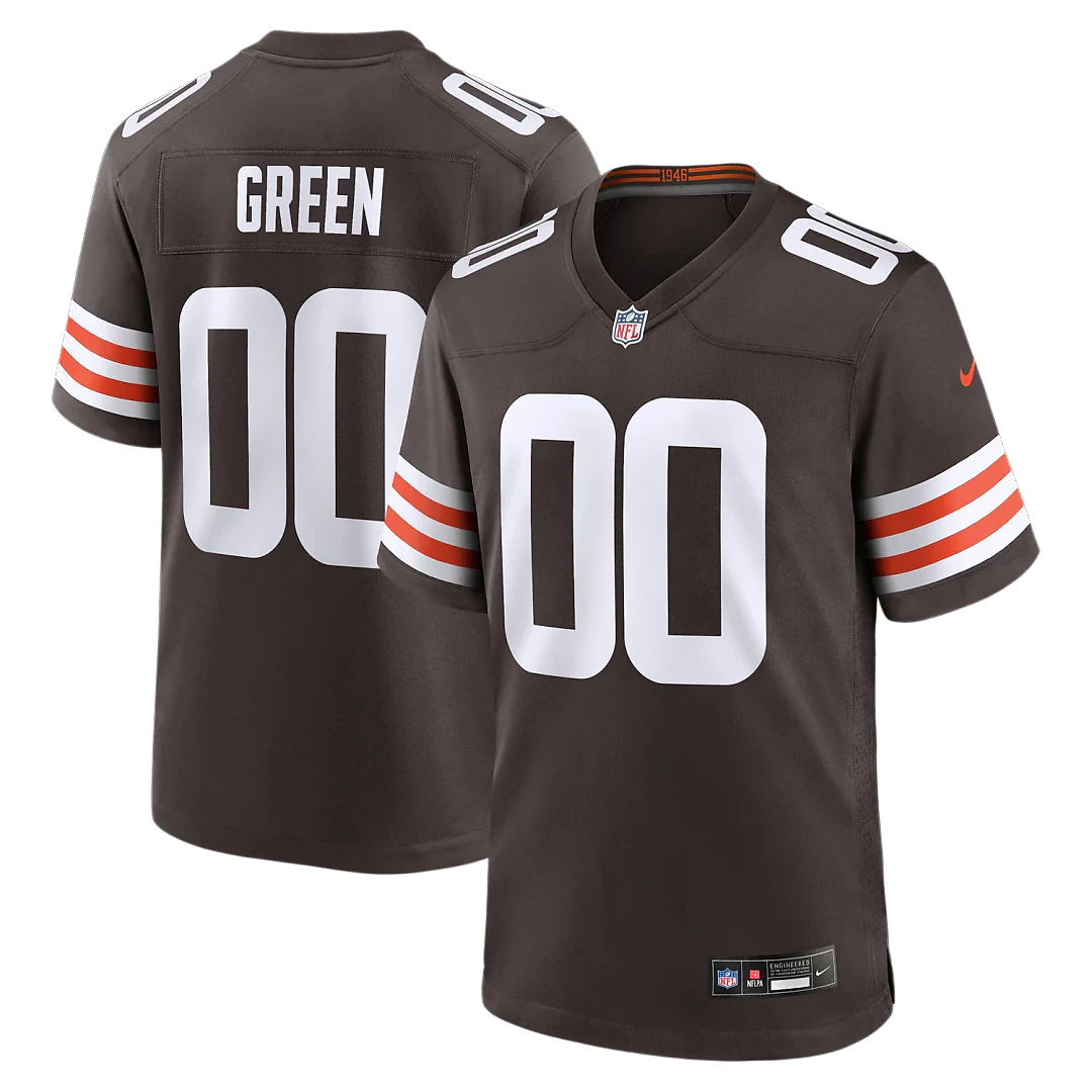 Zennovawear Taylen Green Cleveland Browns Game Jersey - Brown