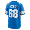 Zennovawear Taylor Decker Detroit Lions Team Game Jersey - Blue
