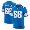 Zennovawear Taylor Decker Detroit Lions Team Game Jersey - Blue