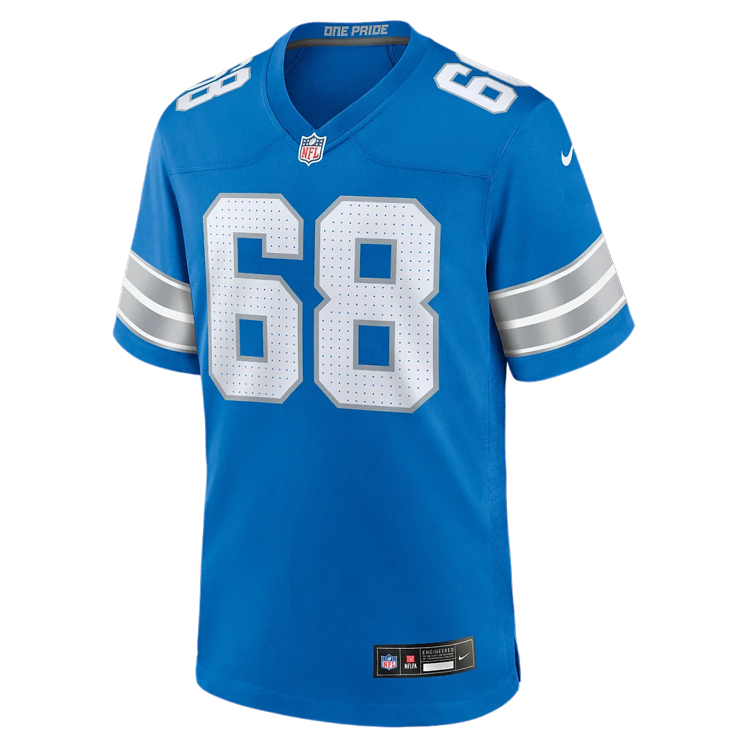 Zennovawear Taylor Decker Detroit Lions Team Game Jersey - Blue