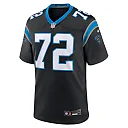 Zennovawear Taylor Moton Carolina Panthers Team Game Jersey - Black